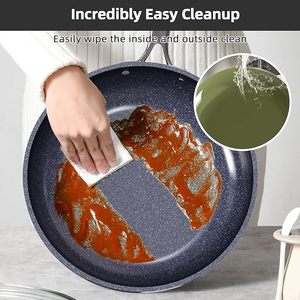 Nouvelle version du fabricant: <span class=keywords><strong>Batterie</strong></span> <span class=keywords><strong>de</strong></span> <span class=keywords><strong>cuisine</strong></span> 14 pièces en aluminium revêtue <span class=keywords><strong>de</strong></span> céramique, essentiels <span class=keywords><strong>de</strong></span> <span class=keywords><strong>cuisine</strong></span> durables <span class=keywords><strong>pour</strong></span> les tables <span class=keywords><strong>de</strong></span> cuisson à <span class=keywords><strong>induction</strong></span> - Product Image 6
