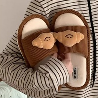 XIXITIAO Fourrure Automne Hiver Chaude Antidérapante Semelle EVA Douce en Coton pour Femmes