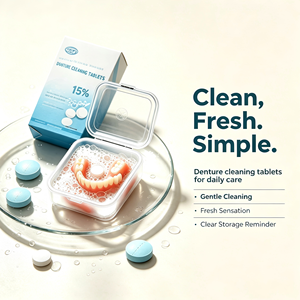 Tabletas Limpiadoras para Retenedores Dentales <span class=keywords><strong>Invisalign</strong></span>, Tabletas Sólidas Desechables para el Cuidado Bucal - Product Image 4