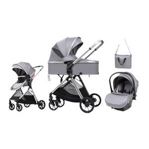 Culla Multifunzionale per Neonati, <span class=keywords><strong>Passeggino</strong></span> con Vista Alta, Convertibile da Seduto a Sdraiato, Carrozzina per Bambini - Product Image 5
