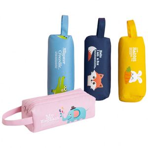 Big Capacity Oxford Material Durable Pencil Case Wide Opening Portable Stationery Organizer Cute Aesthetic <b>School</b> Office - Product Image 2