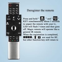2,4G Smart TV Magic Reemplazo de mando a distancia de reemplazo de la llave compatible con la llave NRTFLIX del mando a distancia LG para el control en caja de forma fácil