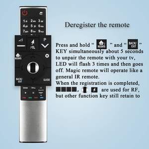 MR-700 Remote pengganti magis TV pintar 2.4G, kompatibel dengan LG <span class=keywords><strong>AN</strong></span>-MR700 <span class=keywords><strong>AN</strong></span>-MR600 Remote nrtkey Key Format kotak kendali mudah - Product Image 6