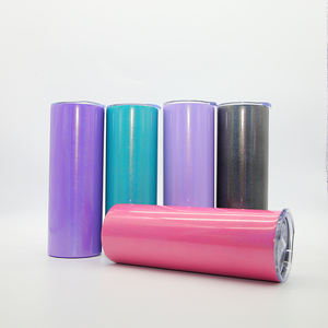 US Warehouse 20oz Stainless Steel Rainbow Shimmer Glitter <strong>Sublimation</strong> Skinny <strong>Tumbler</strong> for <strong>Sublimation</strong> DIY Printing - Product Image 6