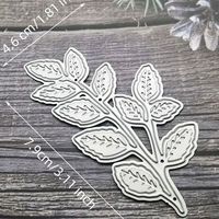Matrice de découpe et d'embossage en fer motif feuille Modèle XM0162 pour l'art du papier fait main DIY Origine Chine Emballage individuel