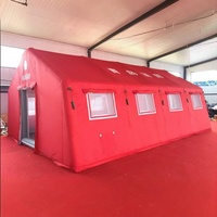 Tente de toit gonflable double couche 40m quatre saisons, personnalisée par le fabricant, pour commandement d'urgence incendie et exercices forestiers