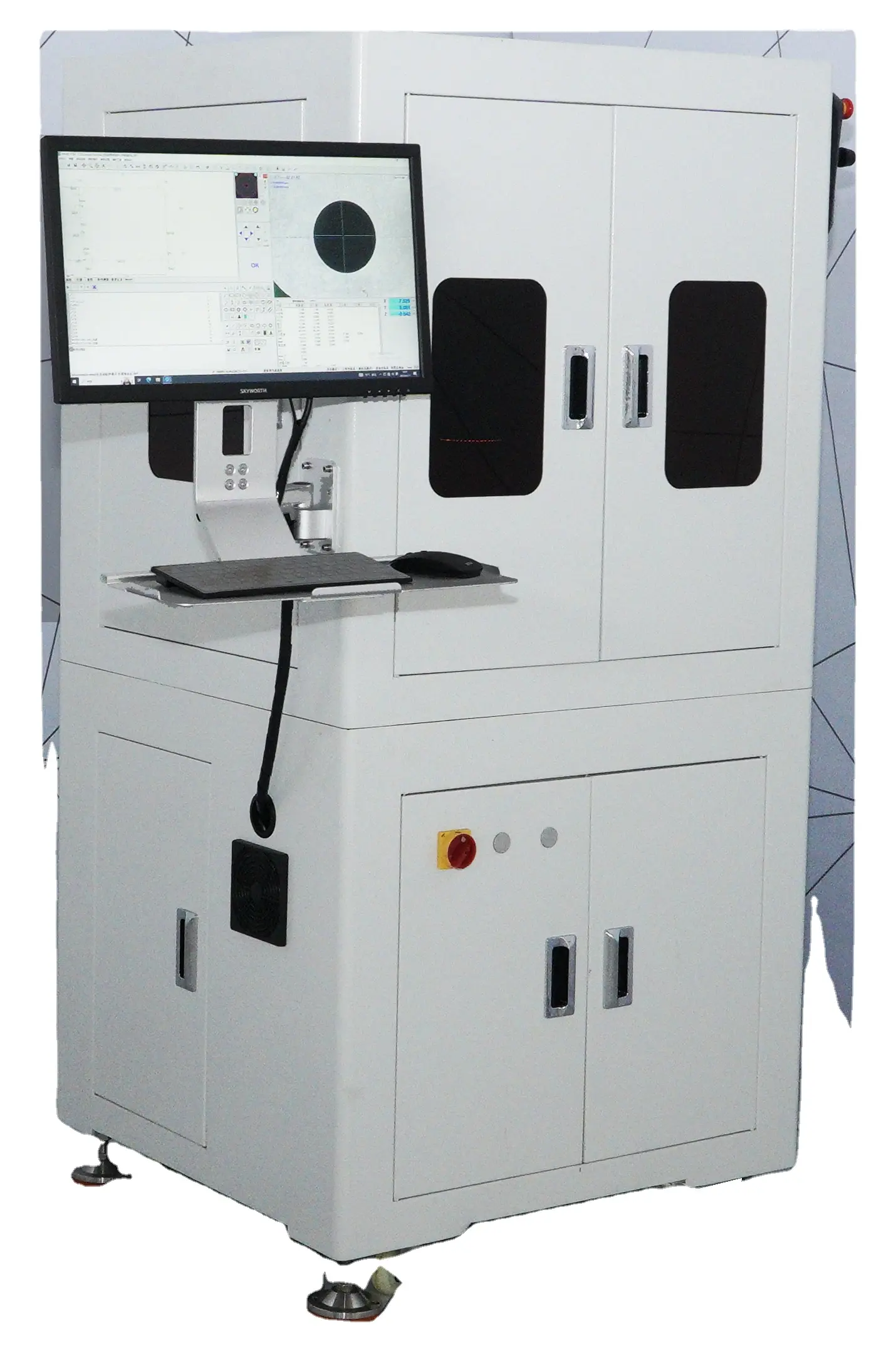 High-precision three-dimensional automatic size measuring instrument for circle coordinate detection