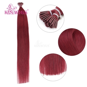 Wholesale 100% Chinese Remy Hair I-TIP Cuticle Aligned Virgin Double Drawn Soft No Shedding Highlight Color Nature Straight Hair - Product Image 1