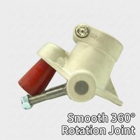 Adaptateur de cheville prothétique à double axe en aluminium à deux trous pour composant de prothèse de membre inférieur