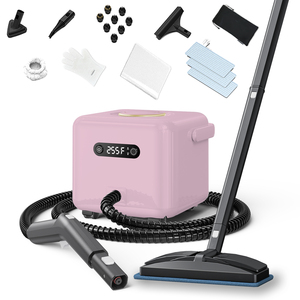 Pulitore a vapore: pulitore a vapore multiuso domestico con accessori staccabili, si riscalda in 30 secondi, personalizzabile.