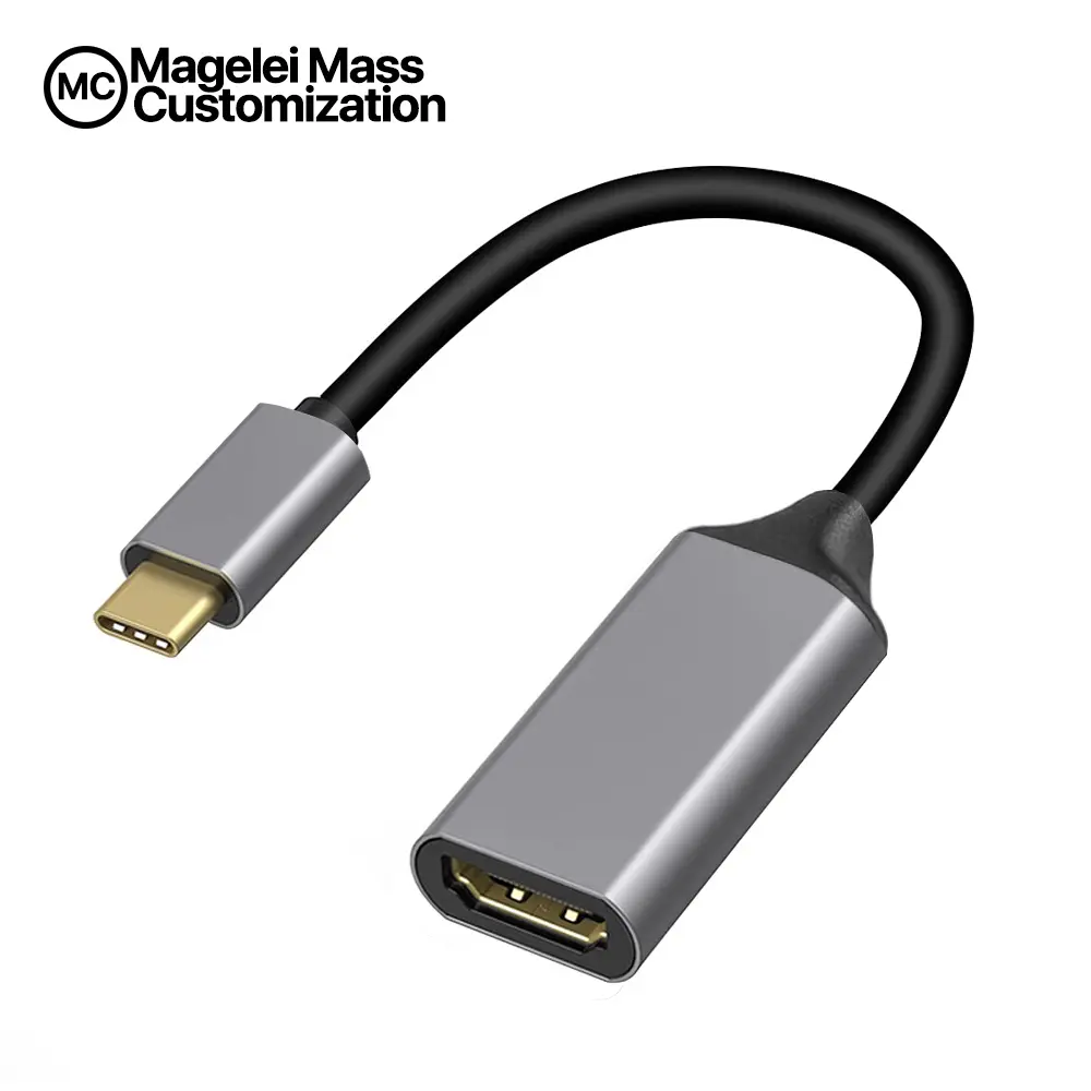 OEM Mais Recente USB Para HDMI Tipo C Macho Para Conversor Fêmea 4K 30Hz USB HDMI C Tipo C Cabo Adaptador Para Galaxy S8 S9 Nota 8 Macbook