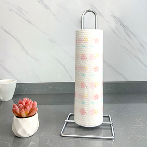 Modern Kitchen Paper Towel Roll Holder Metal Mounted Tissue Stand with Chef's <strong>Steady</strong> Storage <strong>Rack</strong> for Convenient Organization - Product Image 6