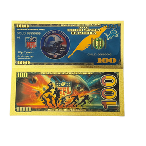 Uang Kertas Sepak Bola 32 Model Amerika 2026 Berlapis Emas 24K untuk Hadiah - Product Image 5