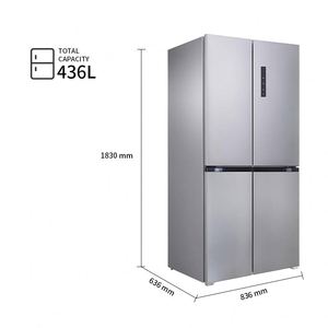 Réfrigérateur à quatre portes en acier inoxydable de 450 L avec système No Frost, efficacité énergétique, contrôlé par application, pour hôtel et usage domestique - Product Image 3