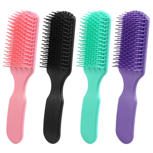 Nuevo Peine <span class=keywords><strong>de</strong></span> Plástico Hueco <span class=keywords><strong>de</strong></span> <span class=keywords><strong>Nueve</strong></span> Puntas para Dar Volumen al Cabello, Masajeador Multifunción para Peinado en Casa/Uso en Seco - Product Image 5