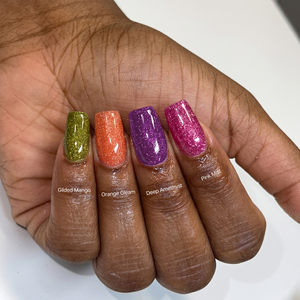 Set de Esmalte de <span class=keywords><strong>Uñas</strong></span> en Gel con Brillo Cristalizado, Bajo MOQ, 12 Colores con Destellos de Polvo de Estrellas, Gel UV Brillante <span class=keywords><strong>para</strong></span> Marca Privada - Product Image 3