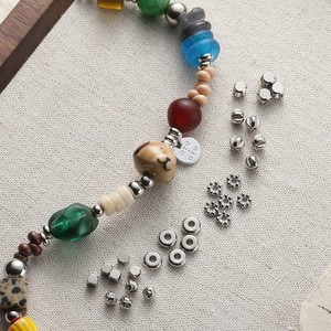 Color retaining titanium steel stainless steel <b>spacer</b> beads loose beads for handmade bracelet necklace phone chain DIY beaded - Product Image 2