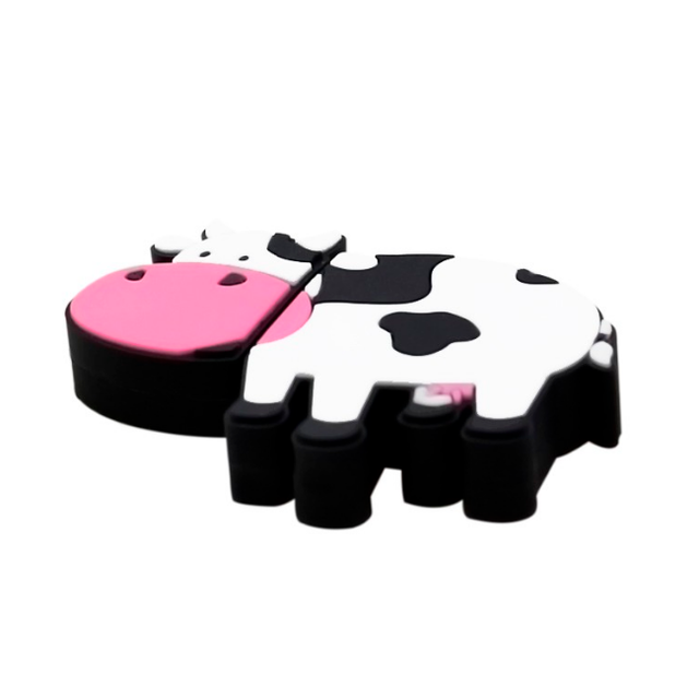 Wholesales Custom PVC Cow Shape USB Flash Drive 2.0 Flash Memory 8GB USB Flash Drive