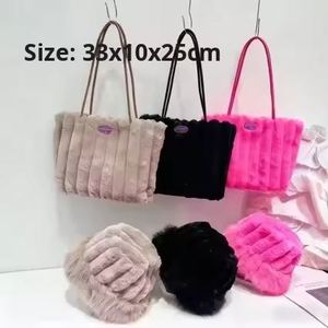 Bolso Tote de PU con Estampado de Gatito de Dibujos Animados Estilo Coreano, con Cierre, para Invierno, Fresco, Lindo, Casual, para Mujer, para el Trabajo Diario - Product Image 4
