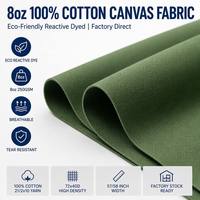 Tissu en toile tissée unie 100 % coton, 8 oz, 250 GSM, respirant, épais, teint réactif, écologique, 57/58 pouces, pour chaussures et sacs
