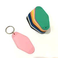 Porte-clés d'hôtel vierges colorés Porte-clés Kaychains en plastique personnalisés Porte-clés de motel rétro Porte-clés vintage d'hôtel créatif en plastique