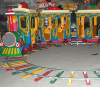 Train électrique touristique sur rail pour enfants et adultes, manèges de parc d'attractions, à vendre