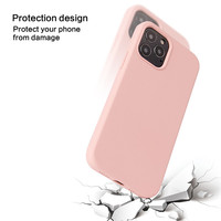 Étui en silicone liquide écologique personnalisé pour 12 Pro Max - Anti-chute, étanche, résistant aux chocs, design de luxe avec option de logo