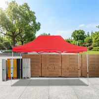 Carpa de Alta Calidad de 10 pies x 20 pies, Personalizable, Tipo Gazebo, Impermeable, para Bodas, Fiestas, Exposiciones, Ferias Comerciales y Eventos