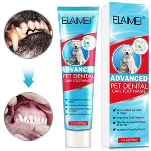 Elaimei <span class=keywords><strong>Dentifrice</strong></span> Organique Avancé <span class=keywords><strong>pour</strong></span> Animaux de Compagnie Soins Dentaires Écologiques en Plastique <span class=keywords><strong>pour</strong></span> Chats et Chiens Formule de Nettoyage Buccal - Product Image 1
