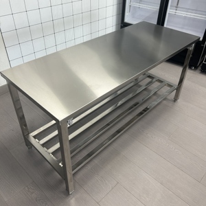 VICTOEY Mobilier de cuisine Banc de travail en acier inoxydable Table basse Vente à chaud pour hôtel et restaurant Équipement pour boulangeries - Product Image 2