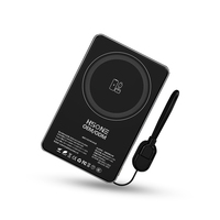 Chargeur magnétique ultra-fin F18, charge sans fil et filaire, 20W, 5000/10000mAh, support pliable en alliage d'aluminium, batterie externe magnétique