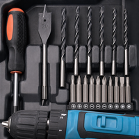 Ensemble d'outils électriques pour perceuse à batterie de 115 pièces avec étui rigide en acier à haute teneur en carbone pour la réparation à domicile OEM