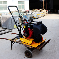 Compacteur à plaque vibrante 600*500MM avec support pour les mains, moteur essence haute puissance 30KN, pour le compactage du béton en construction