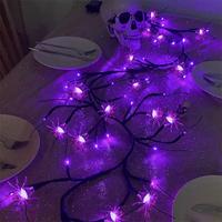 Guirlande de bouleau à la mode pour décoration de noël et de vacances, 6/8 pieds, 48/72/144 LED