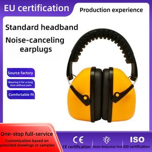 安全イヤーマフ、調整可能なノイズリダクション、折りたたみ式デザイン、ABS素材、再利用可能、射撃用、遮音性、カスタマイズ可能 - Product Image 5
