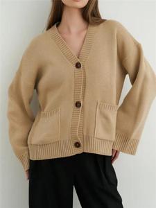 Cárdigan Oversize Casual de Punto Grueso con Botones para <span class=keywords><strong>Mujer</strong></span> - Product Image 6