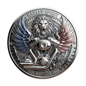 Pièce de collection commémorative en métal sur le thème de la culture motociclistique américaine : C'est le voyage, pas la destination - Product Image 2