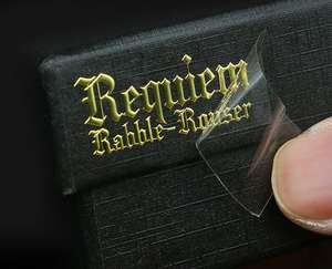 Custom Printed Self-Adhesive Embossed Packaging Labels <b>Stickers</b> Glossy PET Material Waterproof Holographic Vinyl <b>Personalized</b> - Product Image 6