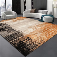 Tapis de luxe de haute qualité pour salon, tapis de chevet à poils plats, lavable, antidérapant, tapis personnalisé