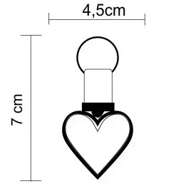 Portachiavi Girevole a Forma di Cuore, Gadget Personalizzati - Product Image 2