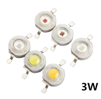 Diode LED Jstronic haute puissance 1W 3W 5W UV rouge bleu vert jaune orange blanc violet rose pour l'éclairage