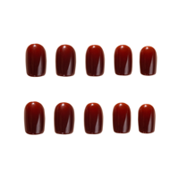 Uñas postizas de color sólido al por mayor, uñas postizas cortas de alta calidad, uñas acrílicas PMMA, etiqueta personalizada, envío directo.