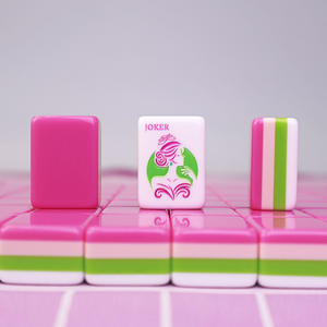 Juego de Mahjong Acrílico Personalizado con Fichas de Colores, Estilo Japonés, Americano y Chino, para Entretenimiento - Product Image 5