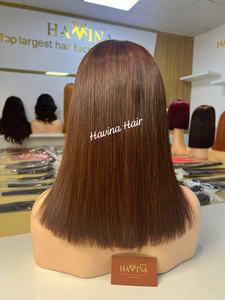 Wholesale 2026 Vietnamese 12 Inches Bob Straight <b>Lace</b> <b>Front</b> <b>Wig</b> Human Hair HD Transparent <b>Lace</b> Natural 13x6 Factory Price - Product Image 3