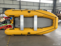 Perahu Karet Tiup YLS-340 PVC TPU, Perahu Ringan untuk Memancing, Dilengkapi Transom yang Dapat Dilepas, Cocok untuk Danau, Sungai, dan Rekreasi