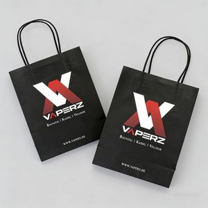 Recyclable Custom Gold Logo Eco-Friendly Food Takeaway <b>Bags</b> High Quality <b>Small</b> Kraft Paper Gift Shopping <b>Bag</b> With Twisted Handle - Product Image 5