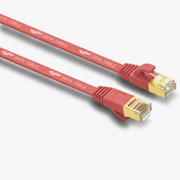Kabel Patch Cord Cat6a Shielded FTP Ethernet LSZH Pvc Pe Jacket Tembaga Murni UTP SFTP Cat 6a Flat Network Lan Grosir 1/3/5/10m