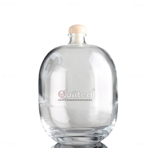 <span class=keywords><strong>Moins</strong></span> <span class=keywords><strong>cher</strong></span> 100ML 250ML 500ML clair/givré vide fruits vin bouteilles en verre vin liqueur esprit Vodka Gin rhum bouteille de stockage avec liège - Product Image 6