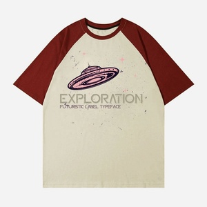 Raglan Sleeve OEM Logo Women Tshirt Fashion Y2K Crop Top Tshirt en vrac - Product Image 5