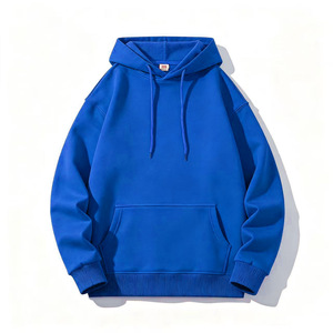 Sudadera con capucha de cuello redondo y manga larga de algodón puro de alta resistencia de 320 g con impresión de logotipo, sudadera personalizada para hombre y mujer de primavera y otoño - Product Image 5